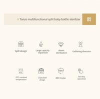Stérilisateur à vapeur électrique pour biberons, sécheuse et rangement de biberons, machine de stérilisation de biberons