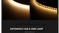 Lampu Strip Led Fleksibel Latar Belakang Dekorasi Rgb Putih Hangat Warna Biru 5V 12V 24V 5M Bercahaya Lampu Strip Cob Led