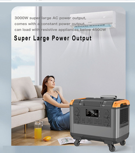 สถานีพลังงานสำรองแบบพกพาสำหรับใช้งานกลางแจ้ง 2000W-3000W แบตเตอรี่ลิเธียม ราคาประหยัด ใช้พลังงานแสงอาทิตย์และรถยนต์ได้ - Product Image 4