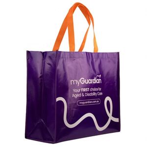 Grand sac non tissé personnalisé avec image promotionnelle laminée en PP, motif lettres écologique - Product Image 3