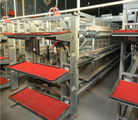 Cage à batterie de type H entièrement automatique pour poules pondeuses avec système d'alimentation, d'abreuvement et de collecte des œufs, haute productivité