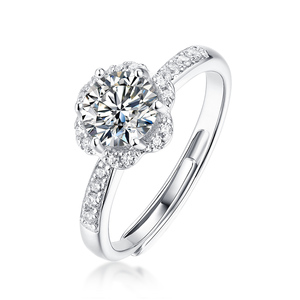 Anillo de compromiso de moissanita para boda, de 2 quilates, de lujo, de marquesa, solitario, plata 925 - Product Image 4
