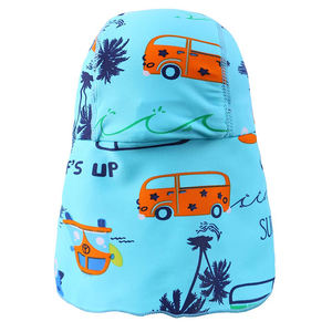 Chapeau d'été UPF50 + Sun Visor Toddler Baby Beach Sun Hat Adjustable Kids Wide Brim Bucket Hat - Product Image 3