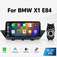 Écran tactile 10,25 pouces sans fil Android Auto & CarPlay pour tableau de bord BMW X1 E84 avec navigation GPS et bouton iDrive