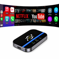 Caja Inteligente con IA de 2GB y 16GB, Quad Core, CarPlay y Android Auto Inalámbricos, Android 13, GPS, Ranura para Tarjeta TF, 71mm, Portátil