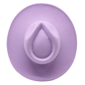 Wholesale Autumn Winter New Trendy Hot Sale <strong>Wide</strong> <strong>Brim</strong> Fedora Outback Large <strong>Brim</strong> Fedora <strong>Hats</strong> for Women Lady Men Fashion Dress