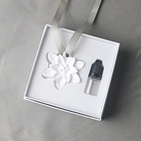 Diffuseur d'huiles essentielles en plâtre parfumé en céramique et porcelaine, à suspendre, pour voiture, armoire et maison