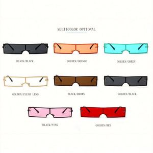 Lunettes de soleil œil de chat vintage tendance pour femme, monture métallique, petites lunettes rectangulaires rouges, super vente - Product Image 6
