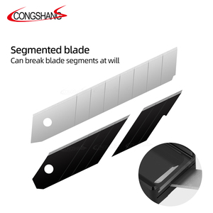 18mm Đen Thép không gỉ tiện ích Cutter Knife <span class=keywords><strong>Blade</strong></span> 10 cái Snap off cho DIY OEM tùy chỉnh - Product Image 4