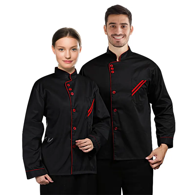 Fabrika toptan restoran bar şef çalışması üniforma ceket şef üniforma ceket geleneksel şefin takım elbise ceket