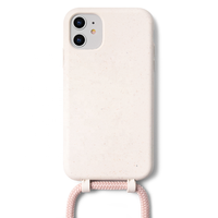Étui de téléphone antichoc en TPU souple de haute qualité, style Ins, avec cordon réglable pour port croisé, personnalisable avec logo, pour collier ou tour de cou