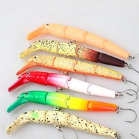 Usine de Leurre Minnow Coulant Multi-Articulé OEM 8,8 cm 5 g Leurre Dur Swimbaits pour Truite et Bar/Achigan