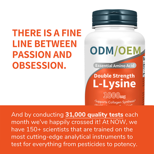 Suppléments alimentaires Chlorhydrate de <span class=keywords><strong>L</strong></span>-<span class=keywords><strong>Lysine</strong></span> <span class=keywords><strong>1000</strong></span> mg Acide aminé 100 comprimés - Product Image 3