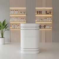 Mini bureau de réception moderne en MDF blanc, écologique, pour bureau, école, salle de sport et usage extérieur - Mobilier commercial, finition peinture cuite