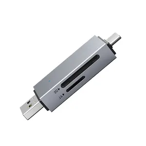 Vollständiger Typ-C- und Micro-USB-OTG-Kartenadapter All-In-1 USB-C-Leser Flash-Stick Micro-SD-Tf-Kartenleser Stecker für Mobilgerät PC Mac