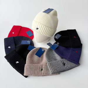 2026 Luxe Ralph Po <span class=keywords><strong>Lo</strong></span> Pony Designer Wintermutsen Effen Kleur Letter Platte Breiwerk Pluche Ademend Waterdicht Sport - Product Image 1