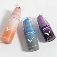 Flacon pompe sans air PP pour formules cosmétiques, 5, 10, 15 ml, avec capuchon test pour huiles essentielles, lotions corporelles et crèmes