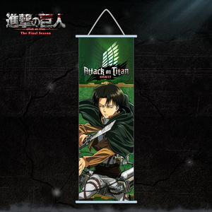 Póster de Tela Colgante de 70*25cm con 3000 Diseños de Anime Japonés de ATTACK on TITAN, Póster Enrollable para Pared, Empaquetado en Bolsa OPP por Unidad - Product Image 6