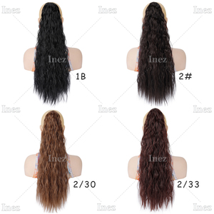 Extensions <span class=keywords><strong>de</strong></span> <span class=keywords><strong>queue</strong></span> <span class=keywords><strong>de</strong></span> <span class=keywords><strong>cheval</strong></span> synthétiques à cordon <span class=keywords><strong>de</strong></span> serrage, longues, bouclées et ondulées, pour femmes - Product Image 5