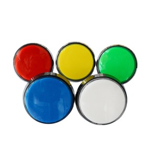 Large Round 60Mm Plastic Push Button Switch With Micro Switch Bracket For Game Console <b>Control</b> Panel - Product Image 2