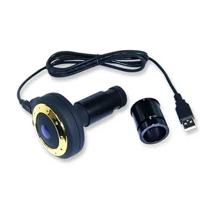 Kamera Mikroskop digital sensor CMOS, tabung koneksi lensa mata 3MP dilengkapi dengan lensa relay untuk tampilan mesin dan penelitian di lab