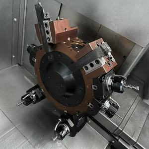 سرير أفقي صناعي معدني صغير مائل مع محور Y وبرج كهربائي آلات Fanuc TCK25Y - Product Image 5