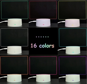 16-Color RGB LED DIY ban đêm ánh sáng sáng tạo xóa được Acrylic bằng văn bản cơ sở cho phòng sử dụng tin nhắn hiển thị - Product Image 5