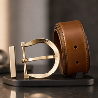 Boucles de ceinture pour hommes d'affaires, logo gravé sur mesure, alliage de zinc, métal résistant à la rouille, anti-rayures, pour ceinture en cuir