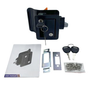 Serrure et poignée de porte extérieure en métal pour camping-car avec 2 clés pour <span class=keywords><strong>caravane</strong></span>, remorque, camion – Serrures de sécurité extérieures - Product Image 5