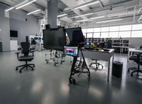 Teleprompter Simar de 22 Pulgadas con Control Remoto Inalámbrico para Estudio de TV en Interiores y Exteriores