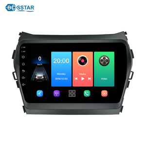 Bosstar Octa Core วิทยุติดรถยนต์แอนดรอยด์เครื่องเล่นดีวีดีสเตอริโอสำหรับ Hyundai Ix45 Santa <span class=keywords><strong>Fe</strong></span> 2013-2017วิดีโอรถยนต์ - Product Image 1