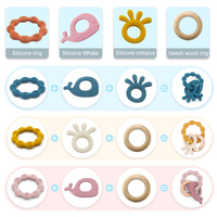 Nouvelles idées de produits : Jouets sensoriels pour bébés, jouet à mâcher en forme de baleine, silicone de qualité alimentaire sans BPA, jouet souple