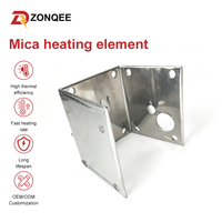 Plaque chauffante industrielle en mica 220 V, élément chauffant électrique isolé en acier inoxydable pour équipement de chauffage d'extrudeuse