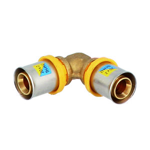 Conexión de Tubería de Cobre de 20x20 con Esquina de Doble Presión para Uso en Plomería - Product Image 1