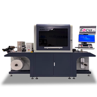 Imprimante d'étiquettes UV à passage unique haute vitesse, prise en charge OEM ODM, imprimante d'étiquettes en rouleau UV BOPP PET PP IML avec CMYKW, vitesse d'impression de 40 m/min