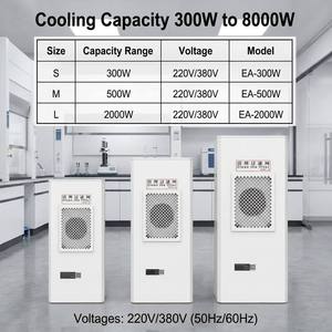 EA-600W Cabinet <b>Air</b> <b>Conditioner</b> 220V AC Side Hanging R134a Refrigerant Compressor PLC Control Cooling Device Powerful Cooling De - Product Image 2