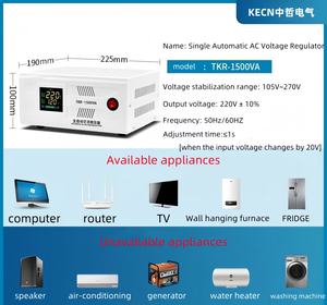 2 кВА электронный автоматический интеллектуальный стабилизатор напряжения для домашнего использования 220 В переменного тока регулируемый 3 кВт/5 кВА для холодильника и кондиционера - Product Image 4