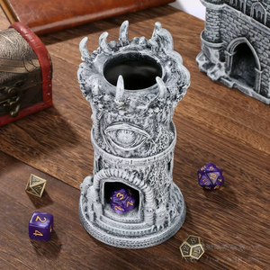 Torre de Dados Gótica Ojo Turco con Corona de Garra, Rodador de Dados de Resina Pintado a Mano para Accesorios de Juegos de Mesa RPG Poliédricos - Product Image 6