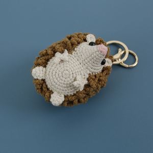 Juguetes de ganchillo al por mayor, muñecos de peluche de erizo pequeños, llaveros de animales de peluche, juguetes de ganchillo Amigurumi - Product Image 4