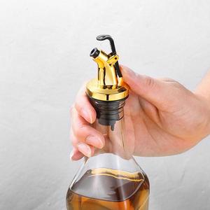 Automatic Metal Wine Bottle Spout Pour Drip Stop Speed <strong>Pourer</strong> Stopper and Stainless Steel Silver Liquor Olive <strong>Oil</strong> <strong>Pourer</strong> - Product Image 4