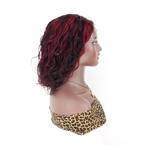 Parrucche Frontali in Pizzo HD 4x4 con Capelli Umani <span class=keywords><strong>Ricci</strong></span> a Torsione <span class=keywords><strong>Rossi</strong></span> P1b, Capelli Grezzi Allineati alle Cuticole, Vendita all'Ingrosso dalla Fabbrica di Xuchang - Product Image 3