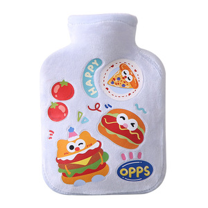Linda Botella de Agua Caliente con Diseño de Dibujos Animados, Mini Calentador de Manos para Oficina, a Prueba de Fugas, con Funda de Felpa - Product Image 5