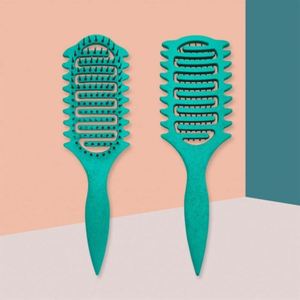 Women's <b>Vented</b> Plastic Hair <b>Brush</b> with Steel Handle and Nylon Bristles for All Hair Types Shaping & Defining Care - Product Image 4