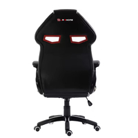 Chaise de Gamer Pivotante en Cuir PU Noir JR RACING OEM avec Réglage de la Hauteur pour la Maison, le Bureau et la Configuration de Jeu