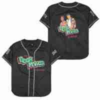 Jersey Baseball Bordir Sublimasi Jahitan Fashion Street Custom Pakaian Olahraga OEM Black Smith Pria Remaja Kaos Softball