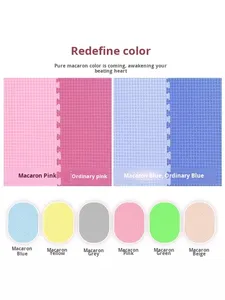 Tapis de sol en EVA modulable Macaron Naughty Castle pour aire de jeux, salle de danse, maternelle, pour ramper des enfants, anti-chute, usage commercial - Product Image 3