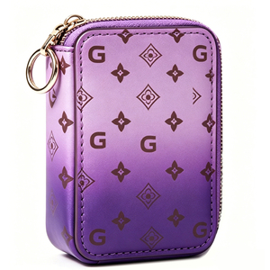 Custom Printed Logo <b>Waterproof</b> PU Makeup Bag Zipper Closure for Lipstick Storage Portable Mini Organizer <b>Pouch</b> - Product Image 5