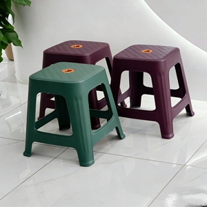 Basit Şık Kare Plastik İstiflenebilir Tabureler |   Kaymaz ve Sağlam |   Süpermarket Villası Kullanımı İçin |   Fabrika çıkışlı toptan satış fiyatı - Product Image 2