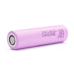 लिथियम आयन रिचार्जेबल बैटरी सेल 18650 सासंग INR18650-35E 3350 माह 3.6v
