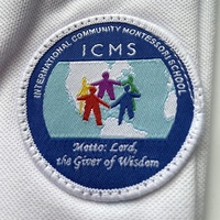 Vente chaude : Badges personnalisés pour écoles, écussons d'uniforme scolaire, badges en tissu tissé avec logo